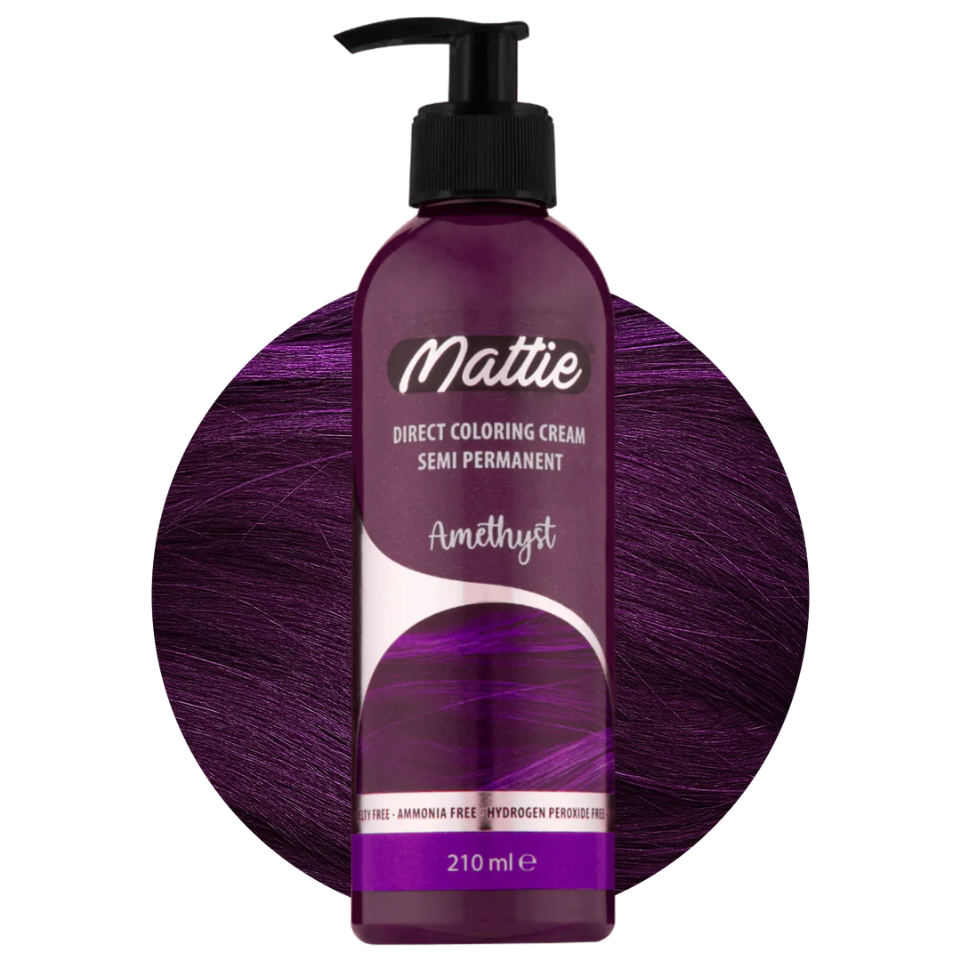 Mattie Amethyst - Vegana Coloración Semipermanente Coloración Directa Crema De Coloración 210 ml