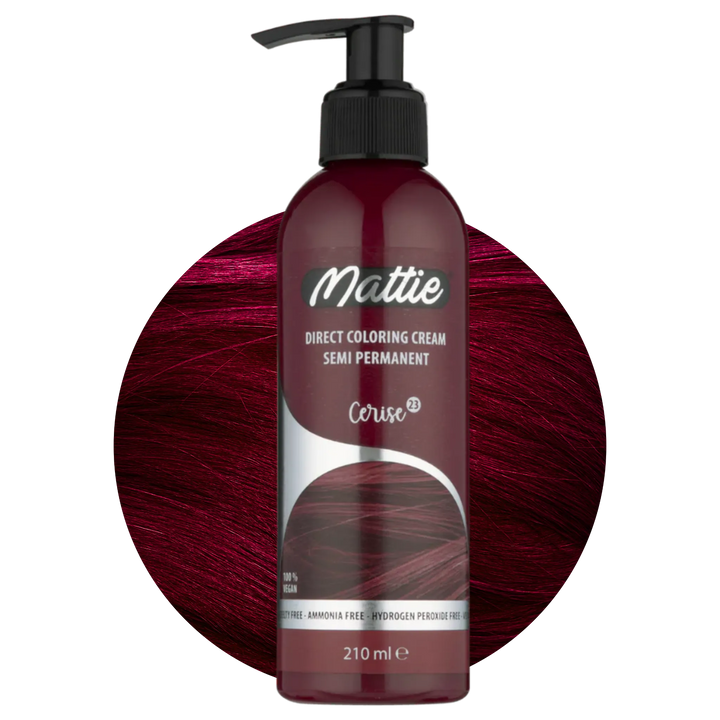 Mattie Cerise - Vegana Colorazione Semipermanente Colorazione Diretta Crema Colorante 210 ml