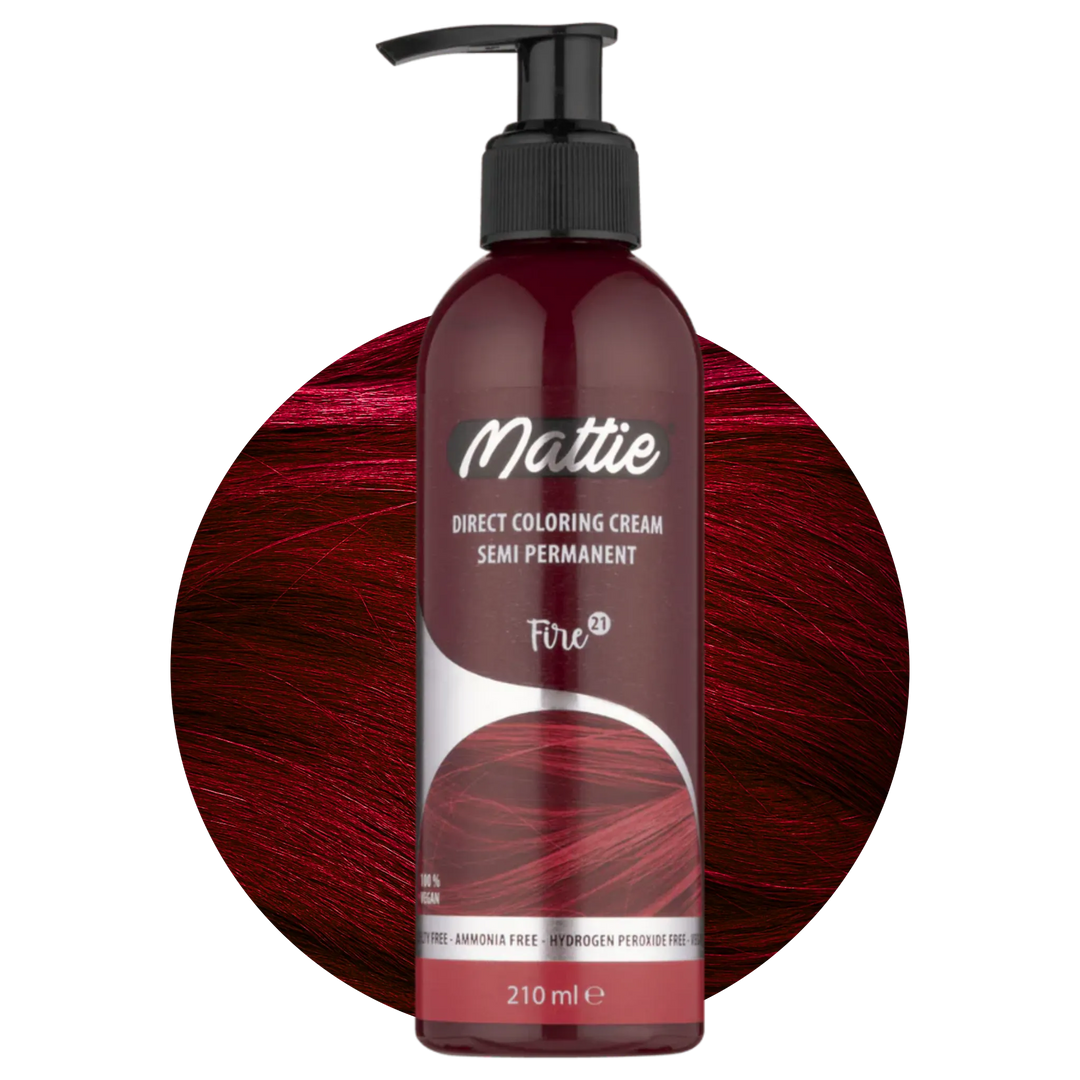Mattie Fire - Vegana Colorazione Semipermanente Colorazione Diretta Crema Colorante 210 ml