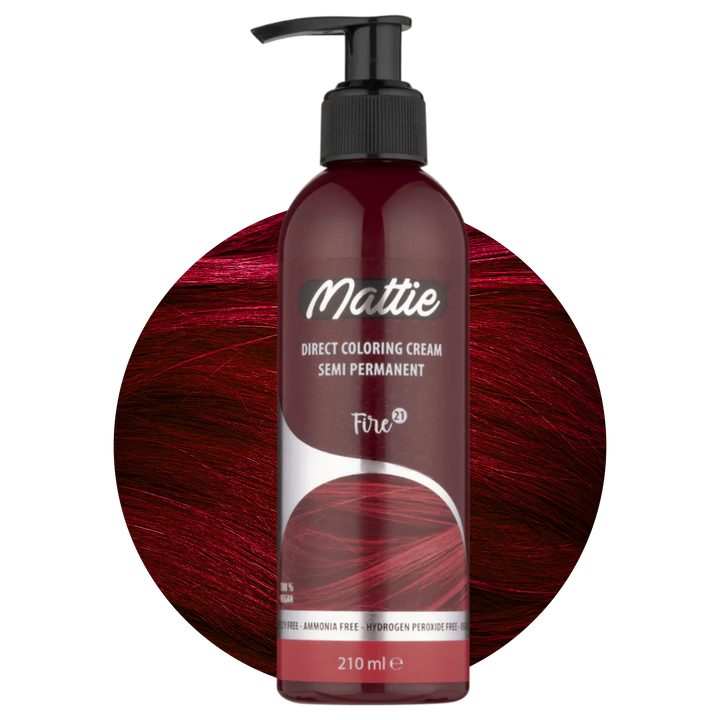 Mattie Fire - Vegana Colorazione Semipermanente Colorazione Diretta Crema Colorante 210 ml