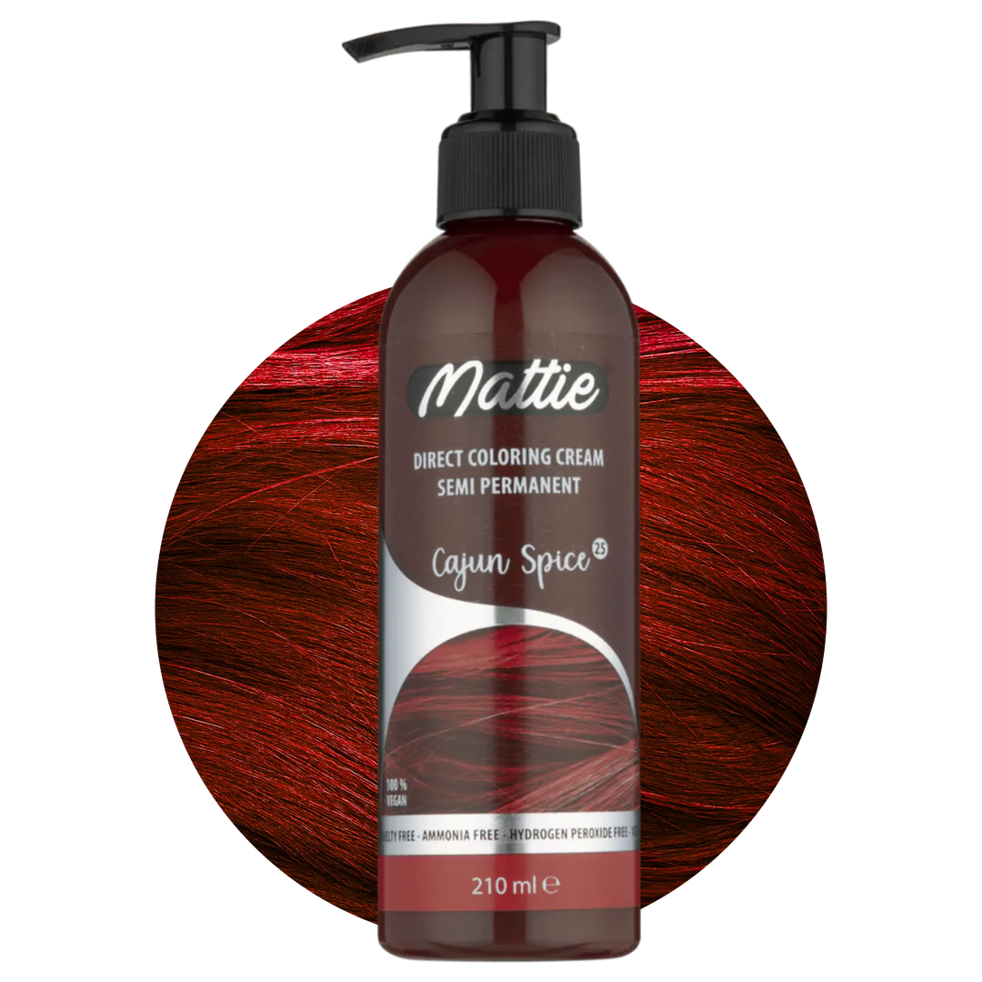 Mattie Cajun Spice - Végane Coloration Semi-Permanente Coloration Directe Crème 210 ml