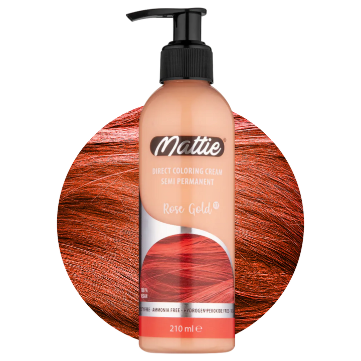 Mattie Rose Gold - Crème De Coloration Semi-Permanente Végane Coloration Directe 210 ml