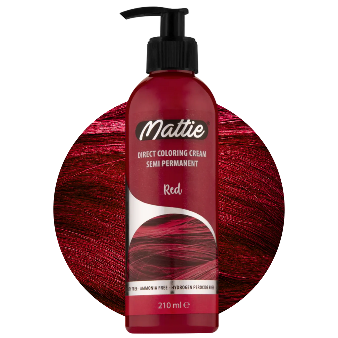 Mattie Red - Crema De Coloración Vegana Coloración Semipermanente Coloración Directa 210 ml