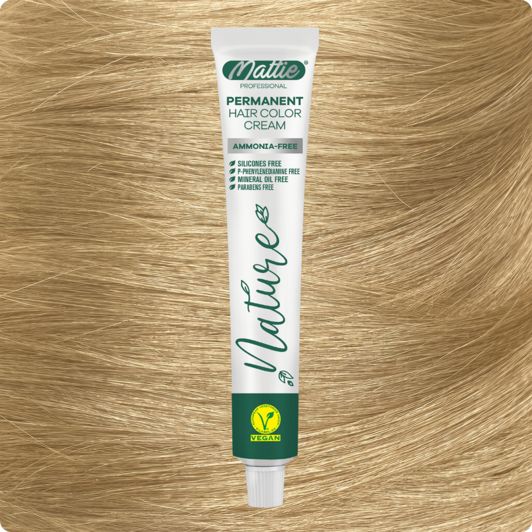 Mattie Professional Nature (10.0) Intens Extra Hellblond - Vegan Permanente Haarfarbencreme 60ml