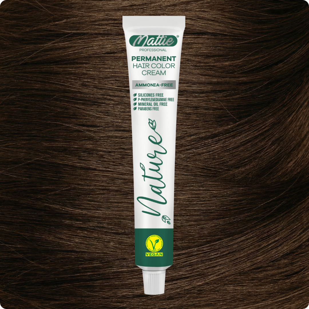 Mattie Professional Nature (6.0) Blond Foncé Intense - Crème De Coloration Permanente Vegan Et Sans Ammoniaque 60 ml