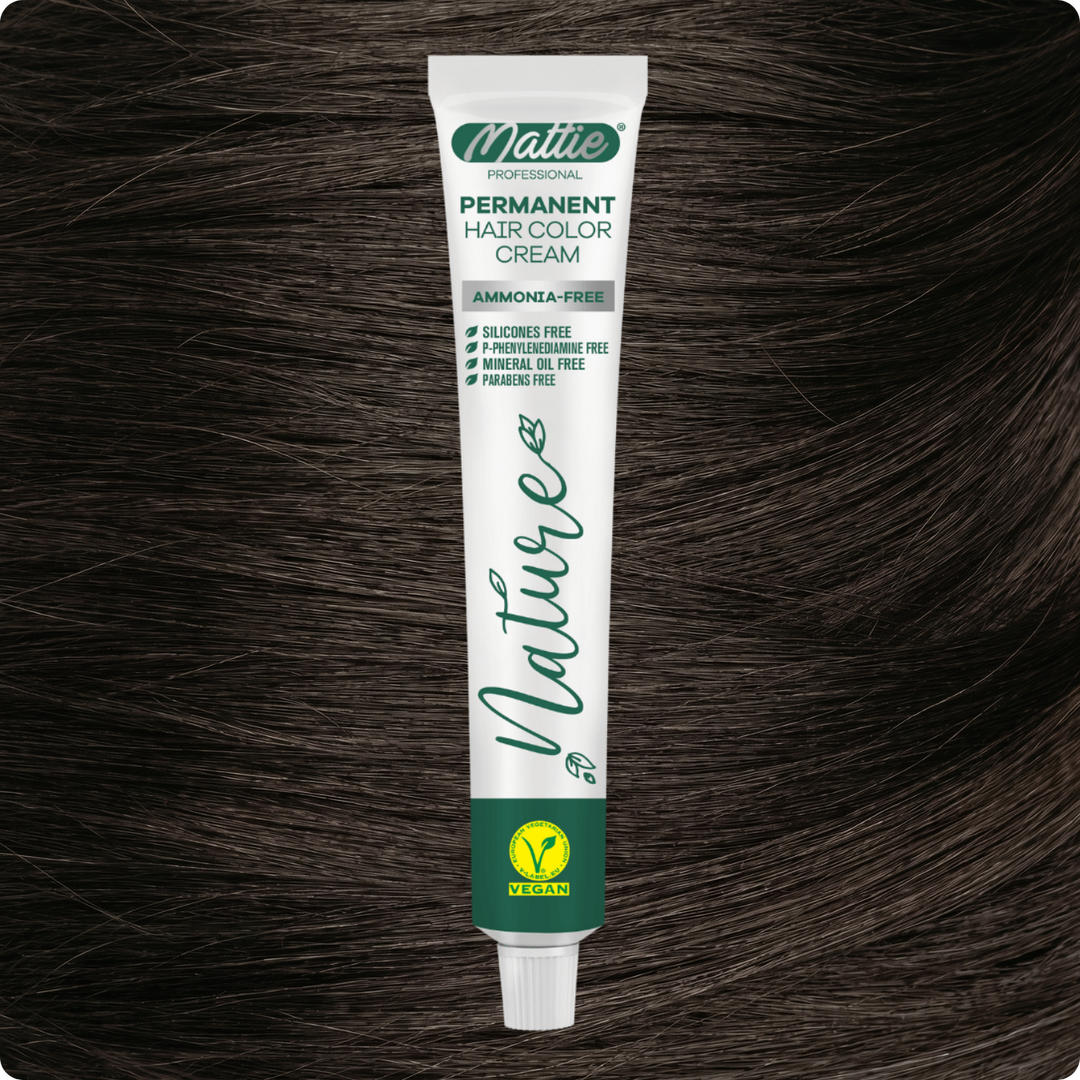 Mattie Professional Nature (6.11) Extra Dunkel Aschblond - Vegan Permanente Haarfarbencreme 60ml