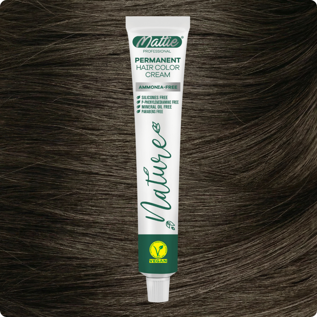 Mattie Professional Nature (6.1) Rubio Ceniza Oscuro - Vegana Crema De Coloración Permanente 60ml