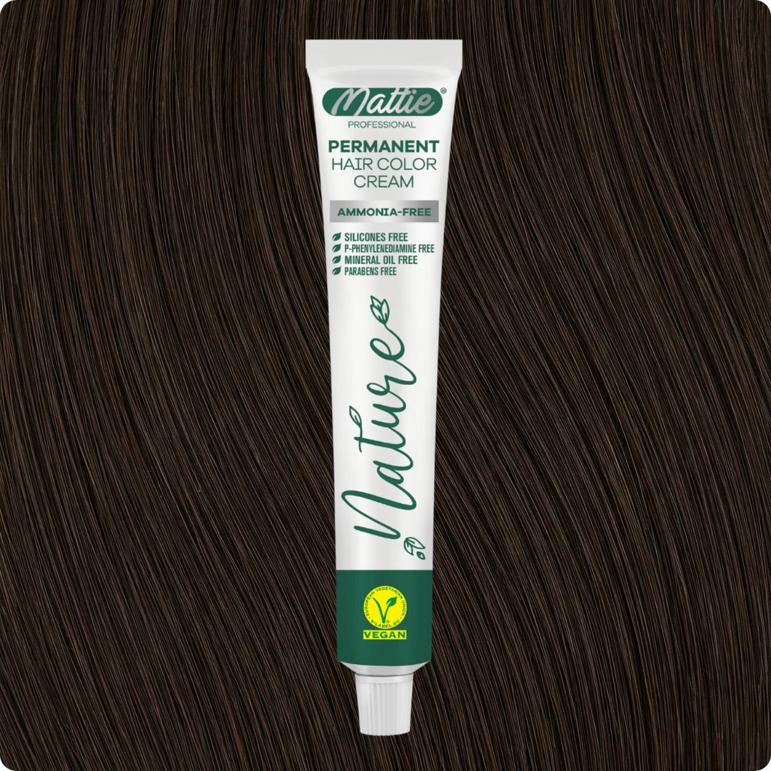 Mattie Professional Nature (6.78) Beżowy Brąz - Wegańska Permanentna Kremowa Farba Do Włosów 60ml