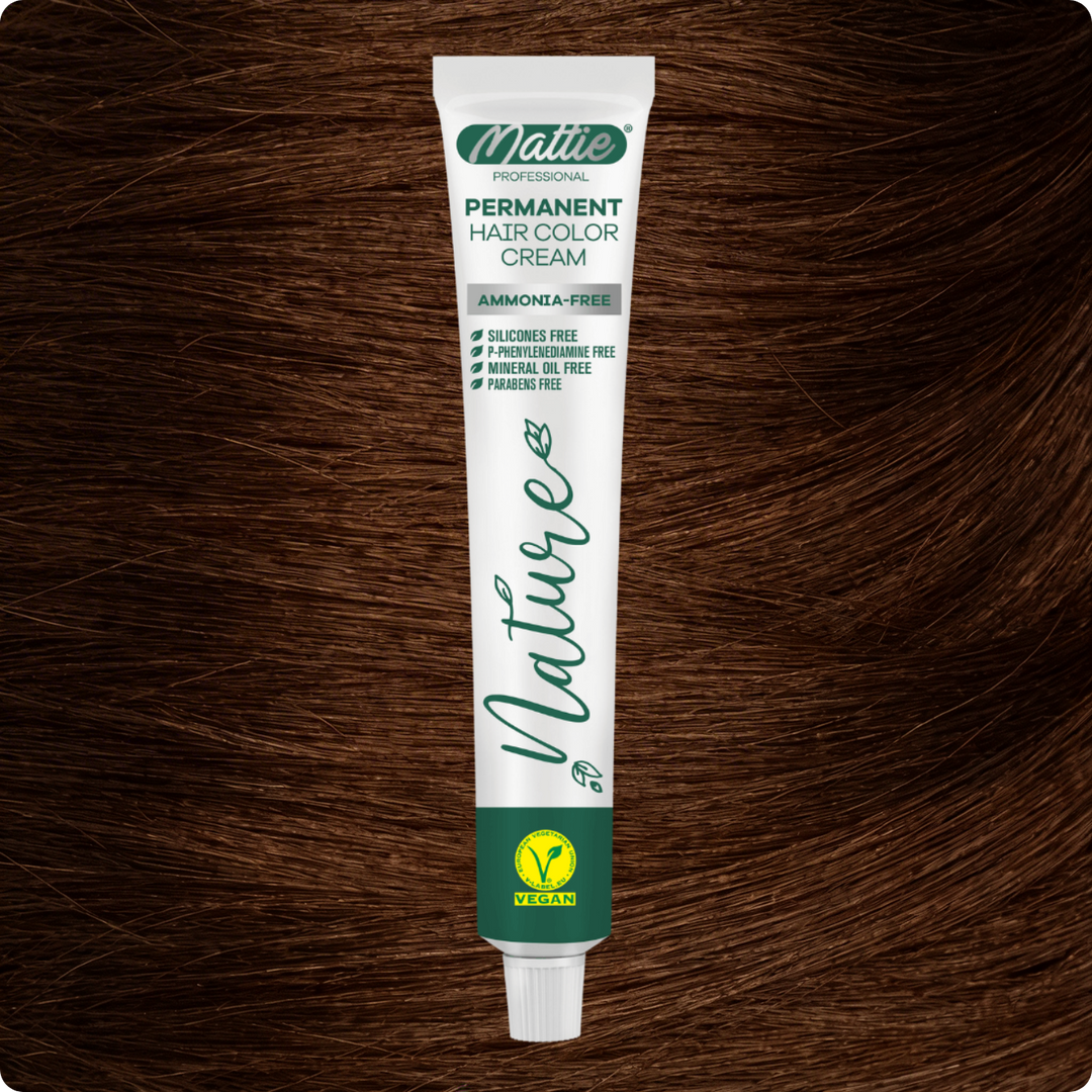 Mattie Professional Nature (6.7) Schokoladenbraun - Vegan Permanente Haarfarbencreme 60ml