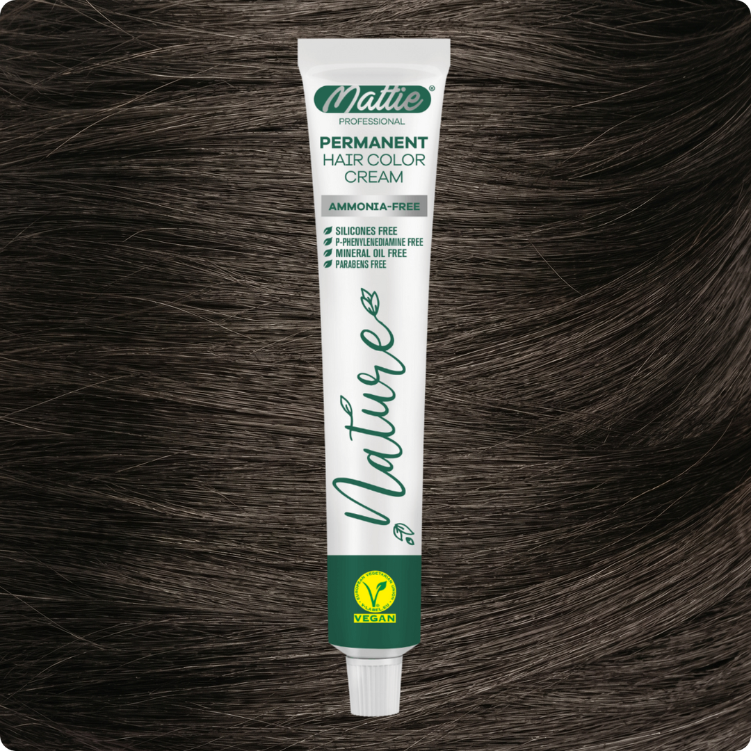 Mattie Professional Nature (7.11) Ekstra Popielaty Blond - Wegańska Permanentna Kremowa Farba Do Włosów 60ml