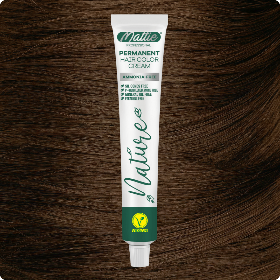 Mattie Professional Nature (7.73) Blond Goldbraun - Vegan Permanente Haarfarbencreme 60ml