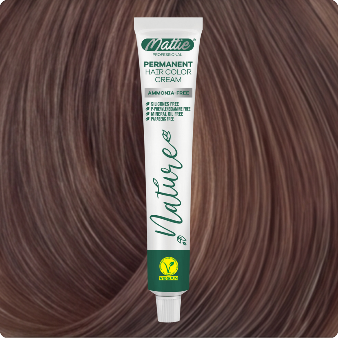 Mattie Professional Nature (7.8) Blond Sand Beige - Vegan Permanente Haarfarbencreme 60ml