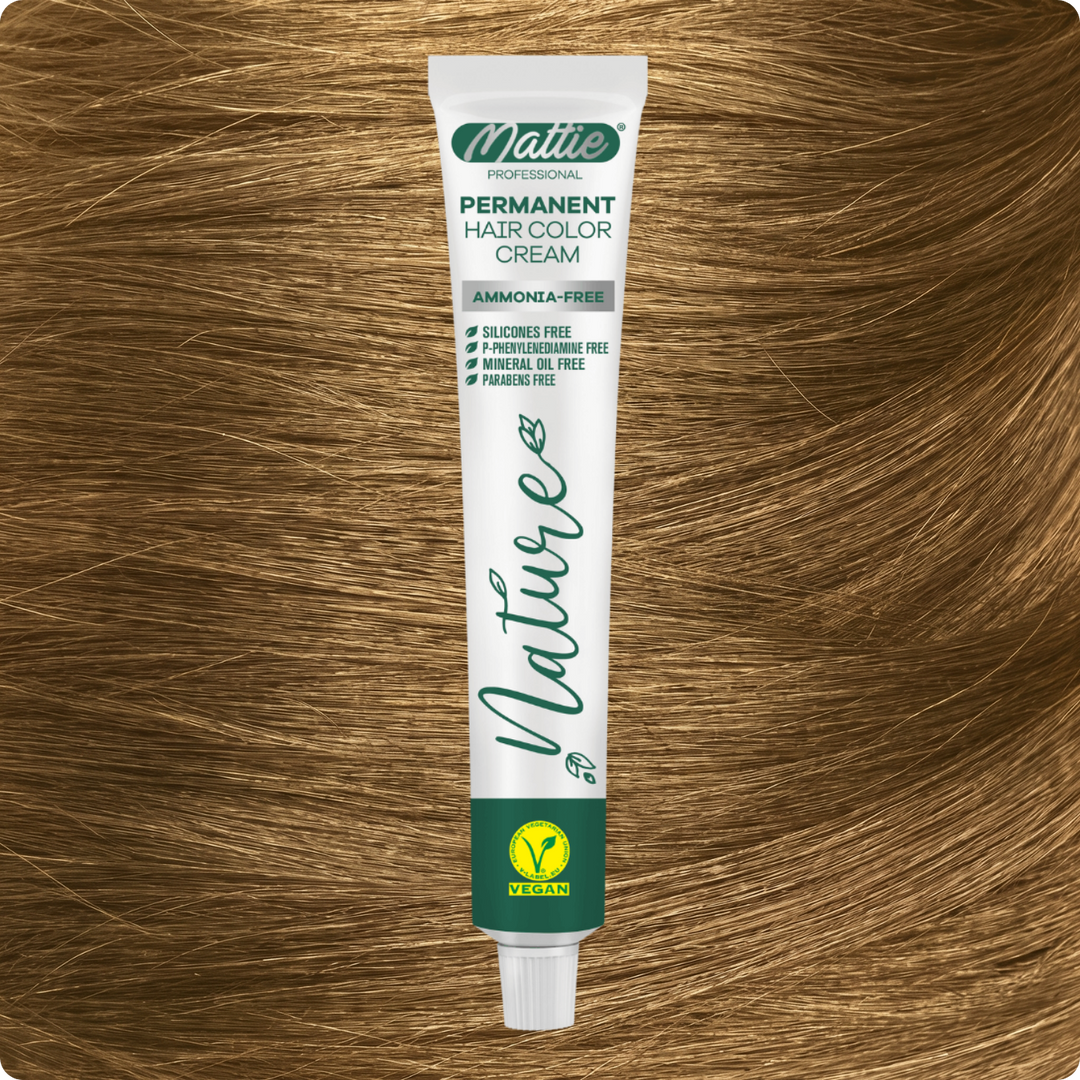 Mattie Professional Nature (8.0) Intens Hellblond - Vegan Permanente Haarfarbencreme 60ml