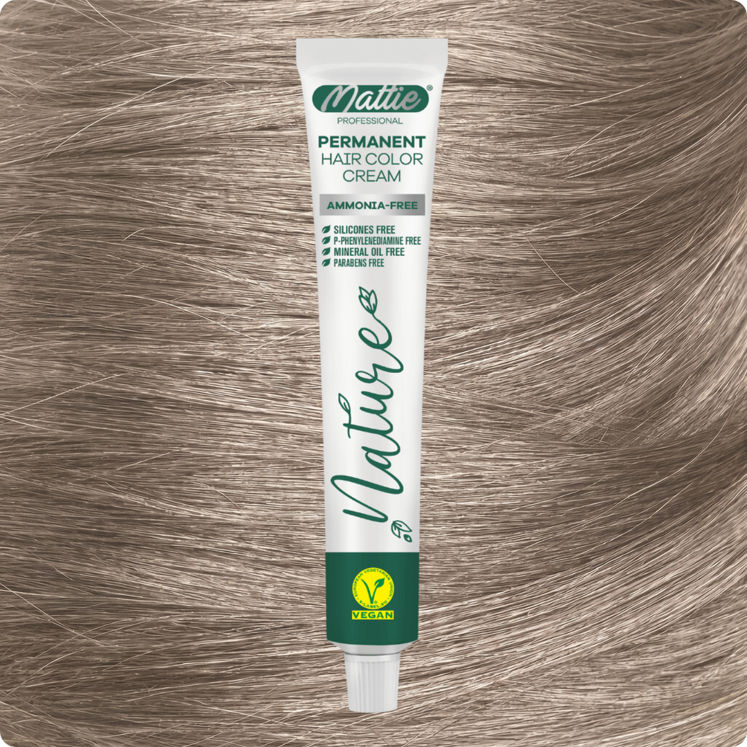 Mattie Professional Nature (9.1) Sehr Hell Aschblond - Vegan Permanente Haarfarbencreme 60ml