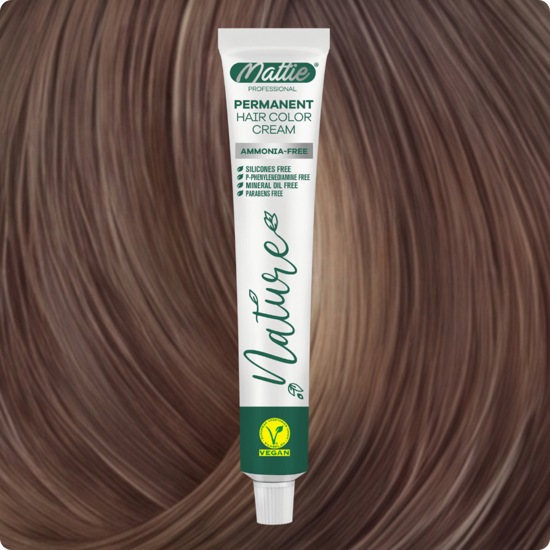 Mattie Professional Nature (9.8) Sehr Hellblond Sandbeige - Vegan Permanente Haarfarbencreme 60ml