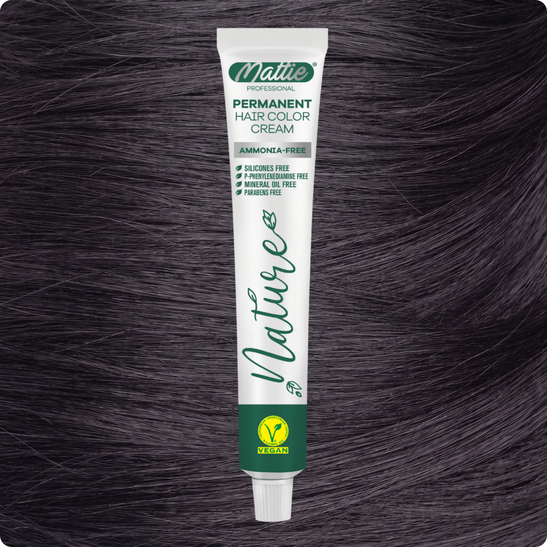 Mattie Professional Nature (Lilac Gray) - Crème De Coloration Permanente Vegan Et Sans Ammoniaque 60 ml