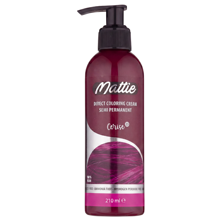 Mattie Cerise - Crema De Coloración Vegana Semipermanente De Coloración Directa 210 ml