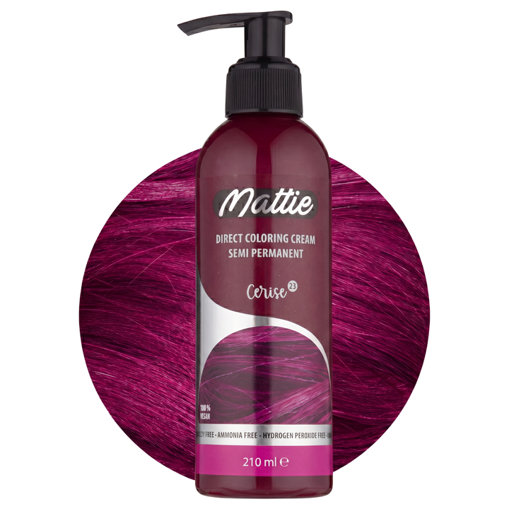 Mattie Cerise - Crema De Coloración Vegana Semipermanente De Coloración Directa 210 ml