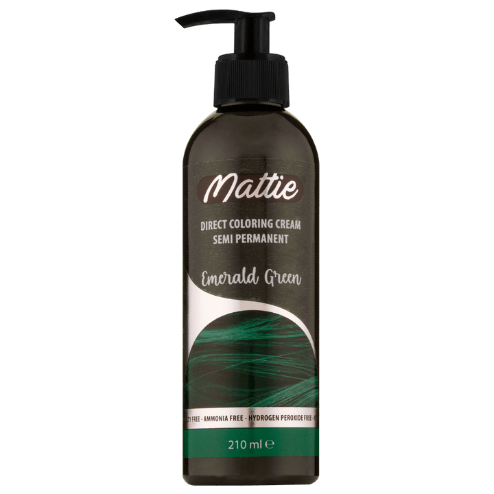 Mattie Emerald Green - Vegan Semi-Permanent Direct Dye Hair Color Cream 210 ml