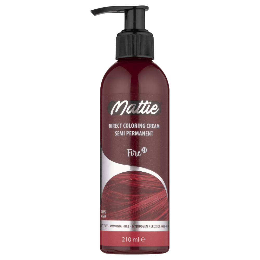 Mattie Fire - Vegana Colorazione Semipermanente Colorazione Diretta Crema Colorante 210 ml