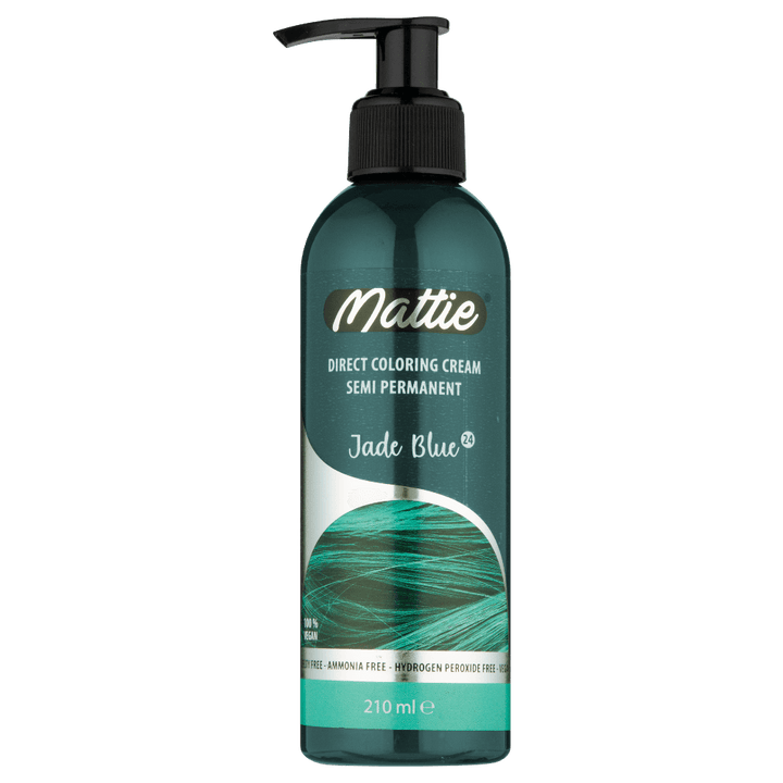 Mattie Jade Blue - Vegan Semi-Permanente Directe Kleuring Haarverfcrème 210 ml