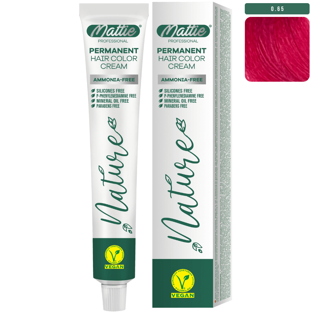 Mattie Professional Nature (0.65) Special Pink - Crema De Coloración Permanente Vegana 60ml