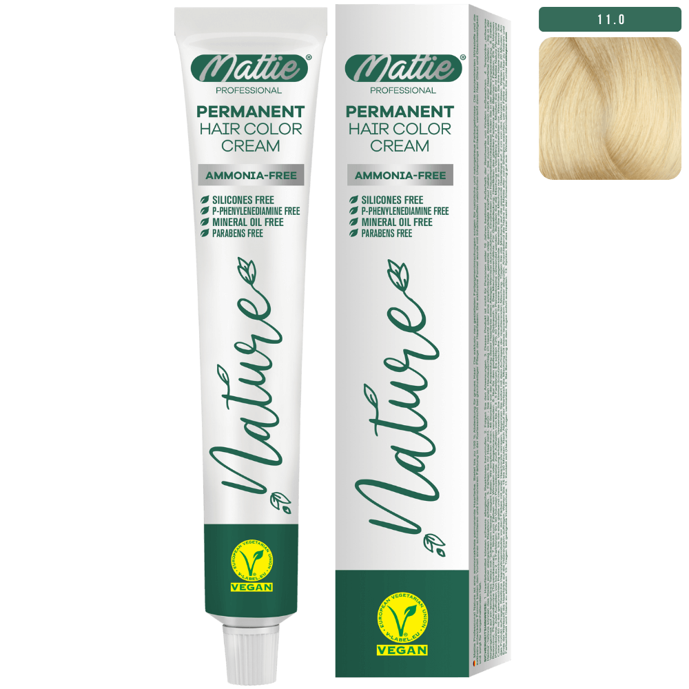 Mattie Professional Nature (11.0) Platino - Vegana Crema De Coloración Permanente 60ml