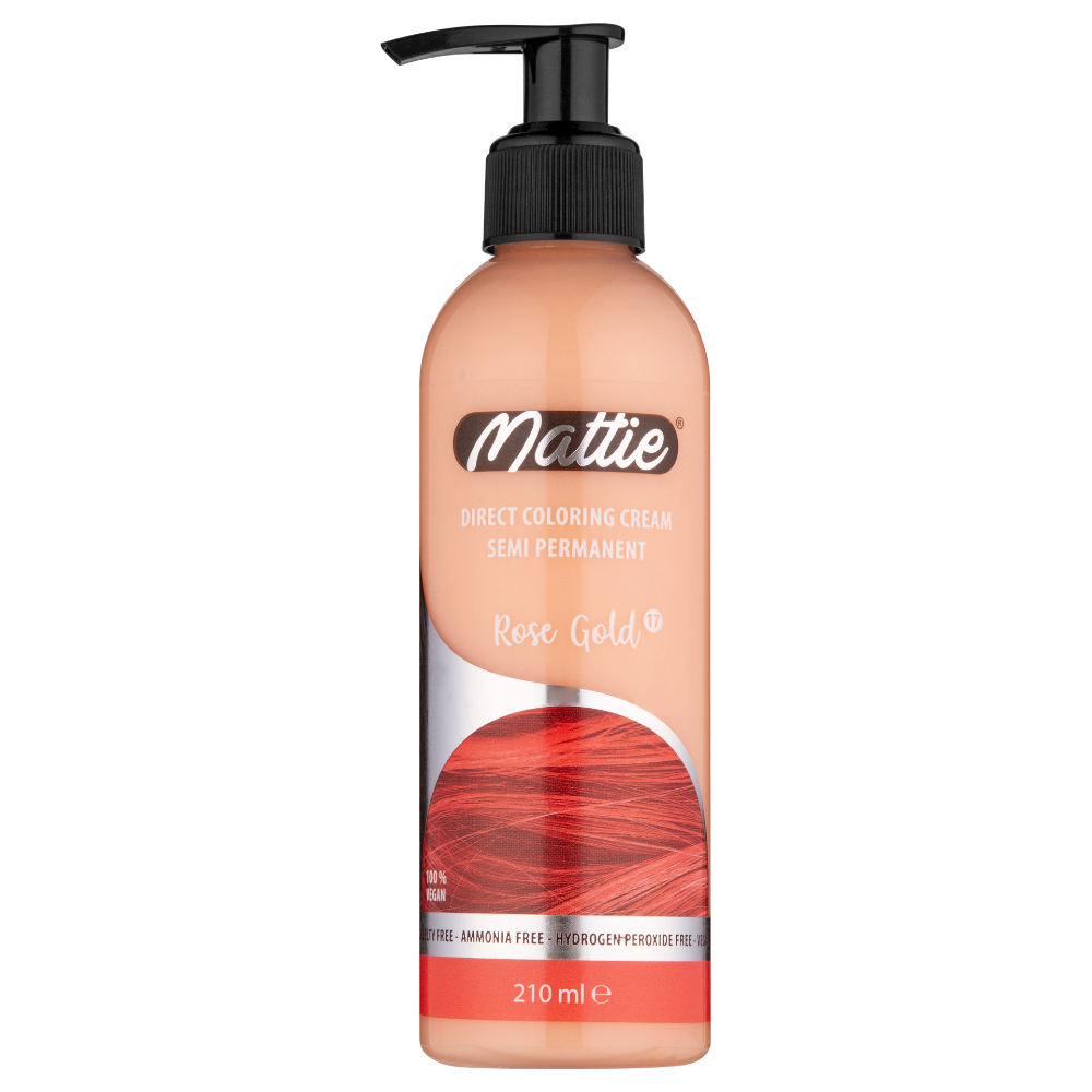 Mattie Rose Gold - Crème De Coloration Semi-Permanente Végane Coloration Directe 210 ml