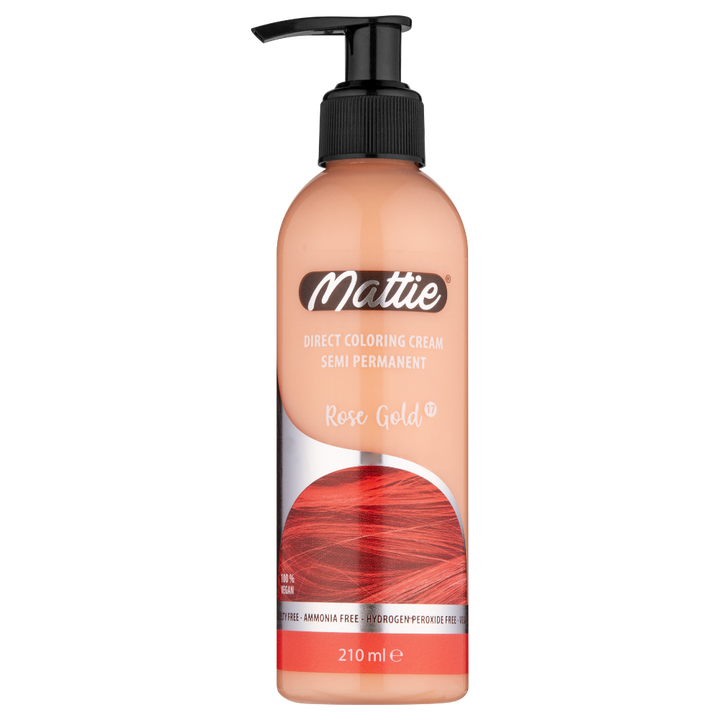 Mattie Rose Gold - Crème De Coloration Semi-Permanente Végane Coloration Directe 210 ml