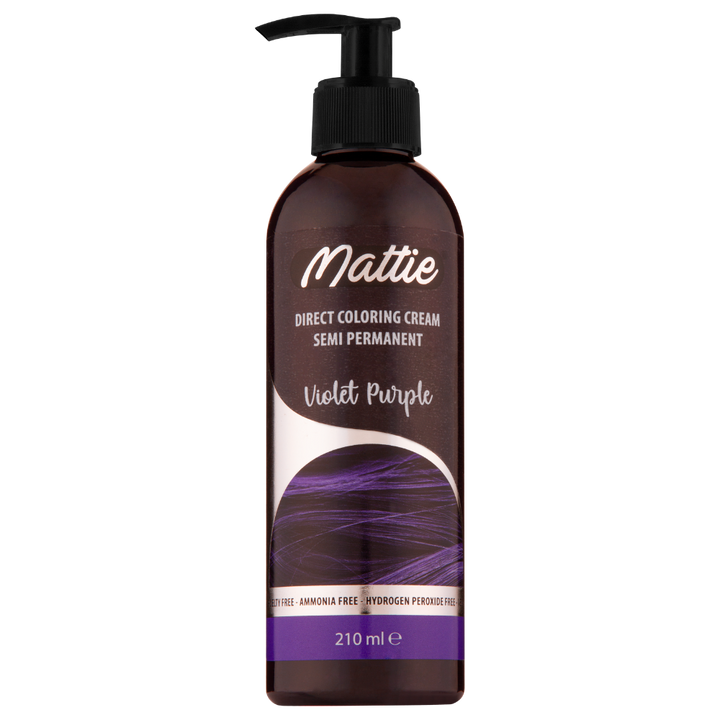 Mattie Violet Purple - Vegana Colorazione Semipermanente Colorazione Diretta Crema Colorante 210 ml
