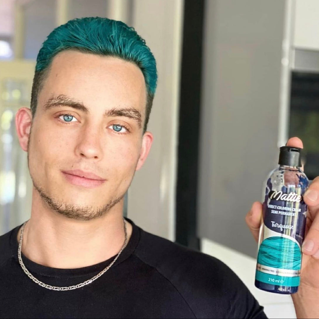 Mattie Turquoise - Vegana Colorazione Semipermanente Colorazione Diretta Crema Colorante 210 ml